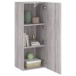 vidaXL Έπιπλο Τοίχου Τηλεόρασης Γκρι Sonoma 40,5x30x102 εκ. Επεξ. Ξύλο