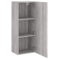 vidaXL Έπιπλο Τοίχου Τηλεόρασης Γκρι Sonoma 40,5x30x102 εκ. Επεξ. Ξύλο