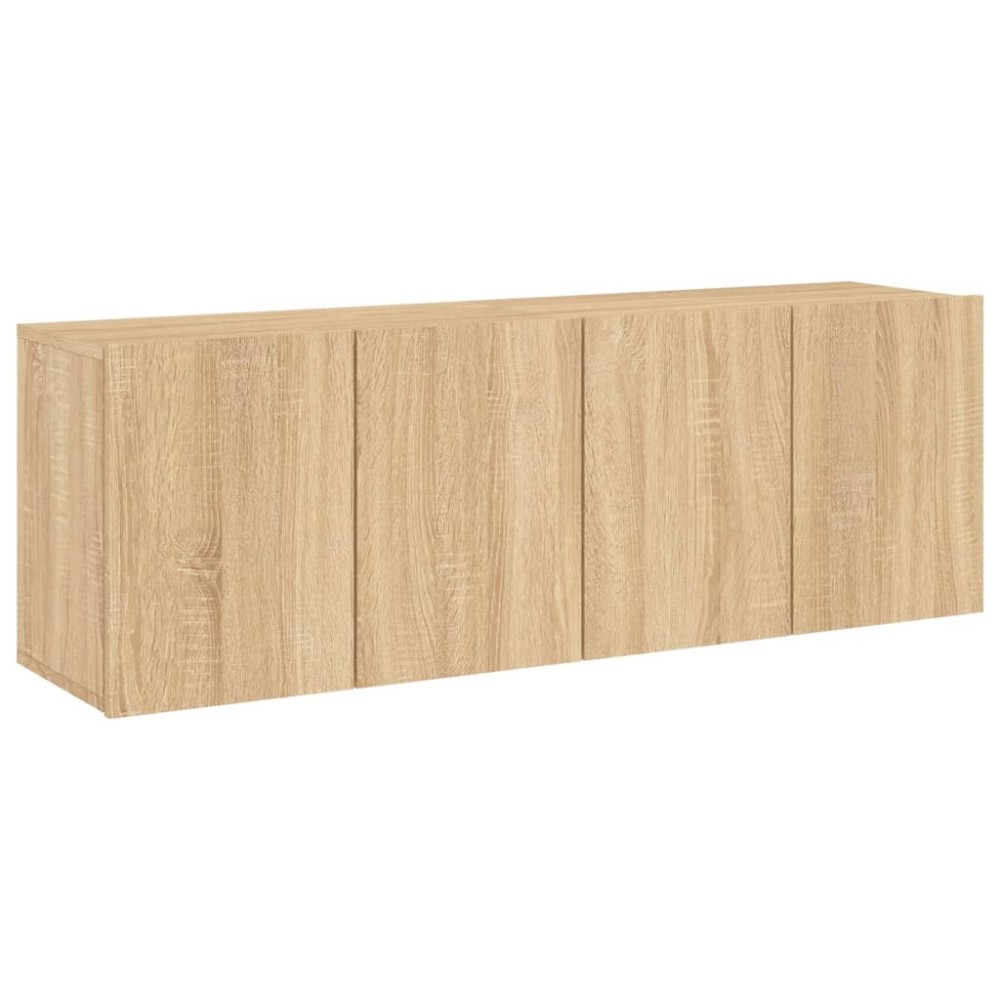 vidaXL Ντουλάπια Τοίχου Τηλεόρασης 2 Τεμ. Sonoma Δρυς 60 x 30 x 41 εκ.