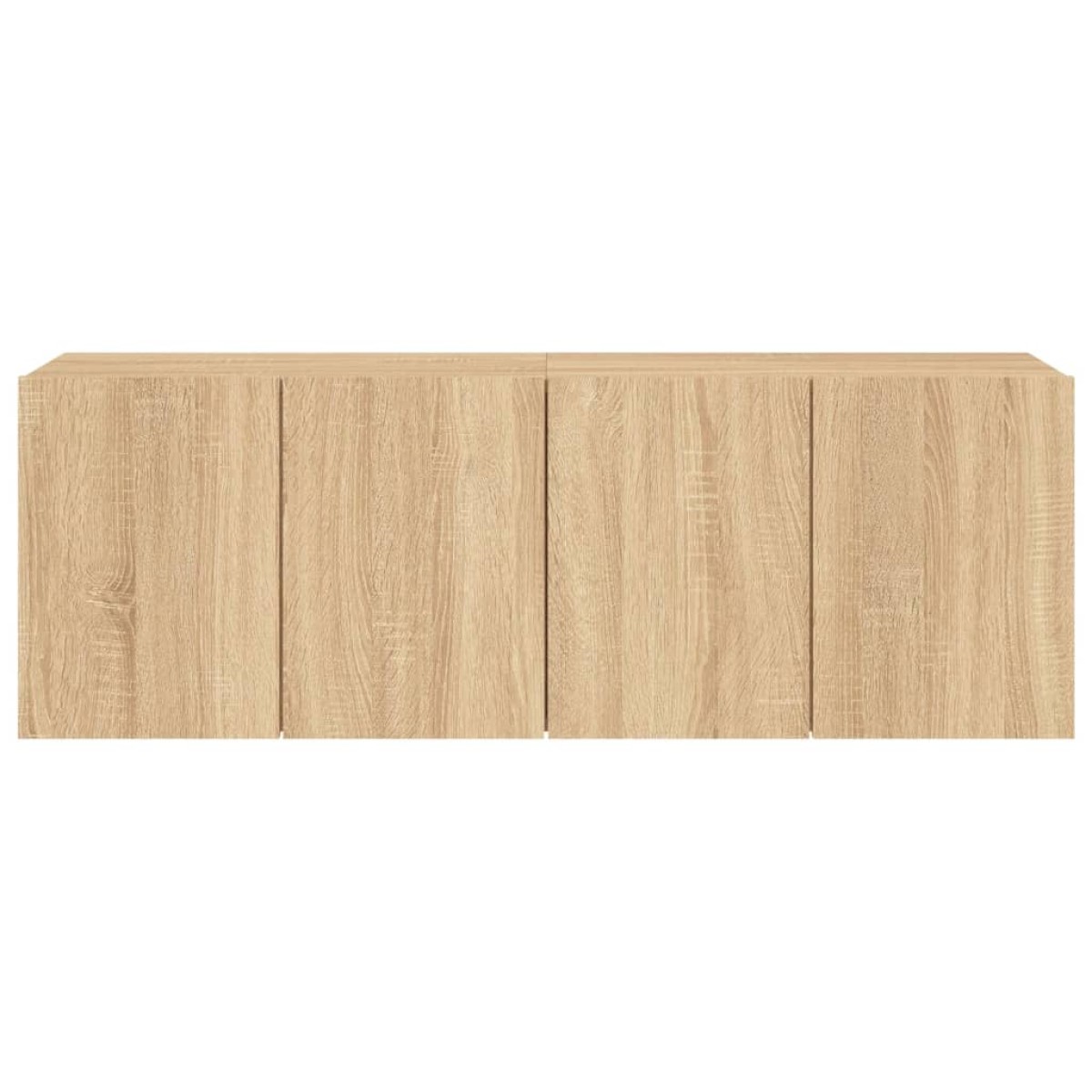 vidaXL Ντουλάπια Τοίχου Τηλεόρασης 2 Τεμ. Sonoma Δρυς 60 x 30 x 41 εκ.