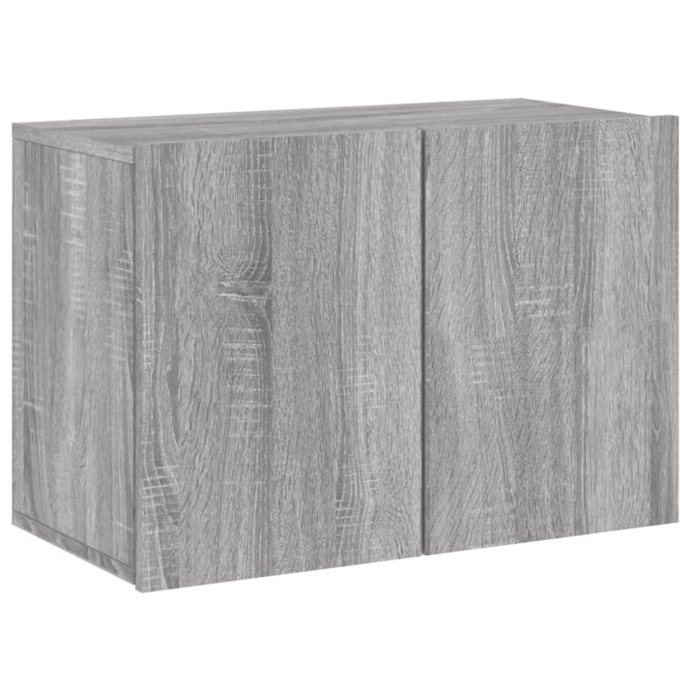 vidaXL Ντουλάπι Τοίχου Τηλεόρασης 2 Τεμ. Γκρι Sonoma 60 x 30 x 41 εκ.