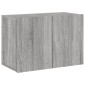vidaXL Ντουλάπι Τοίχου Τηλεόρασης 2 Τεμ. Γκρι Sonoma 60 x 30 x 41 εκ.