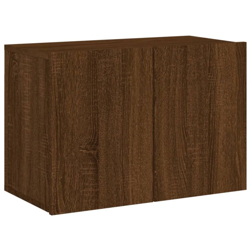 vidaXL Ντουλάπι Τοίχου Τηλεόρασης Καφέ Δρυς 60 x 30 x 41 εκ.