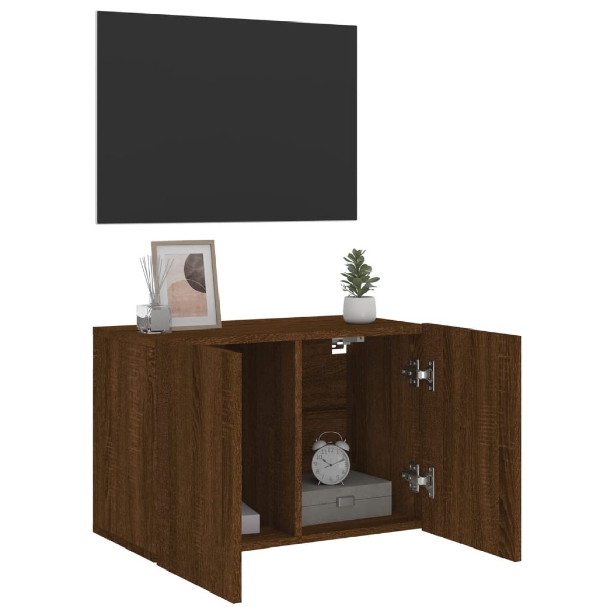 vidaXL Ντουλάπι Τοίχου Τηλεόρασης Καφέ Δρυς 60 x 30 x 41 εκ.