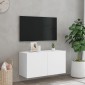 vidaXL Έπιπλο Τοίχου Τηλεόρασης Λευκό 80 x 30 x 41 εκ.