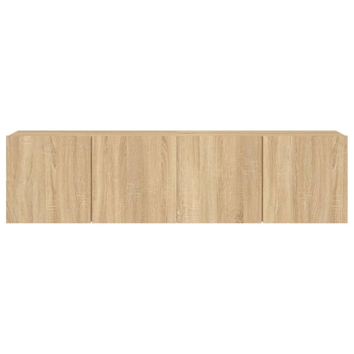 vidaXL Ντουλάπια Τοίχου Τηλεόρασης 2 Τεμ. Sonoma Δρυς 80 x 30 x 41 εκ.