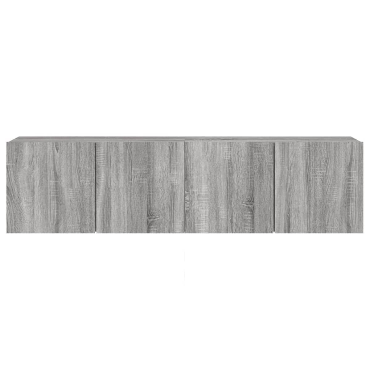 vidaXL Ντουλάπια Τοίχου Τηλεόρασης 2 Τεμ. Γκρι Sonoma 80 x 30 x 41 εκ.