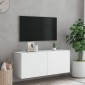vidaXL Ντουλάπι Τοίχου Τηλεόρασης Λευκό 100 x 30 x 41 εκ.