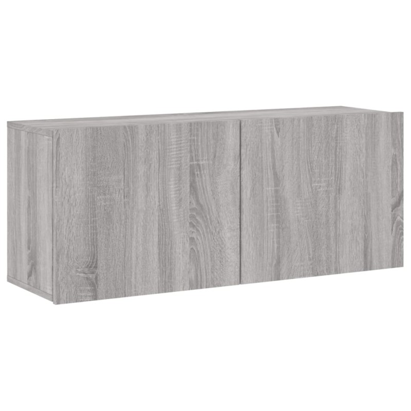 vidaXL Ντουλάπι Τοίχου Τηλεόρασης Γκρι Sonoma 100 x 30 x 41 εκ.