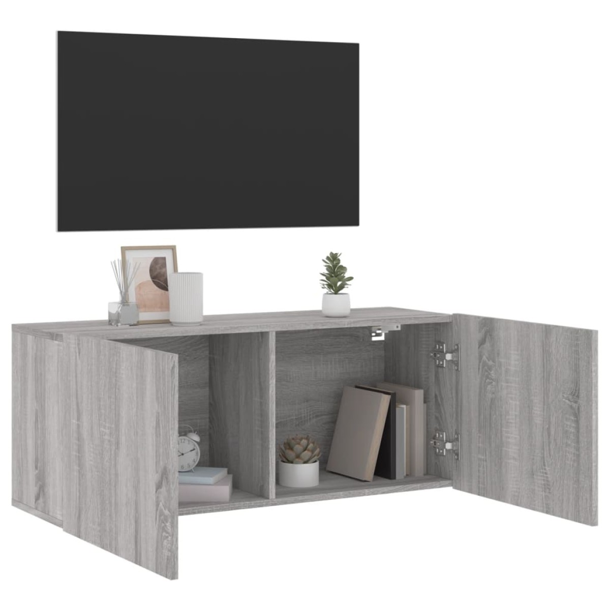 vidaXL Ντουλάπι Τοίχου Τηλεόρασης Γκρι Sonoma 100 x 30 x 41 εκ.