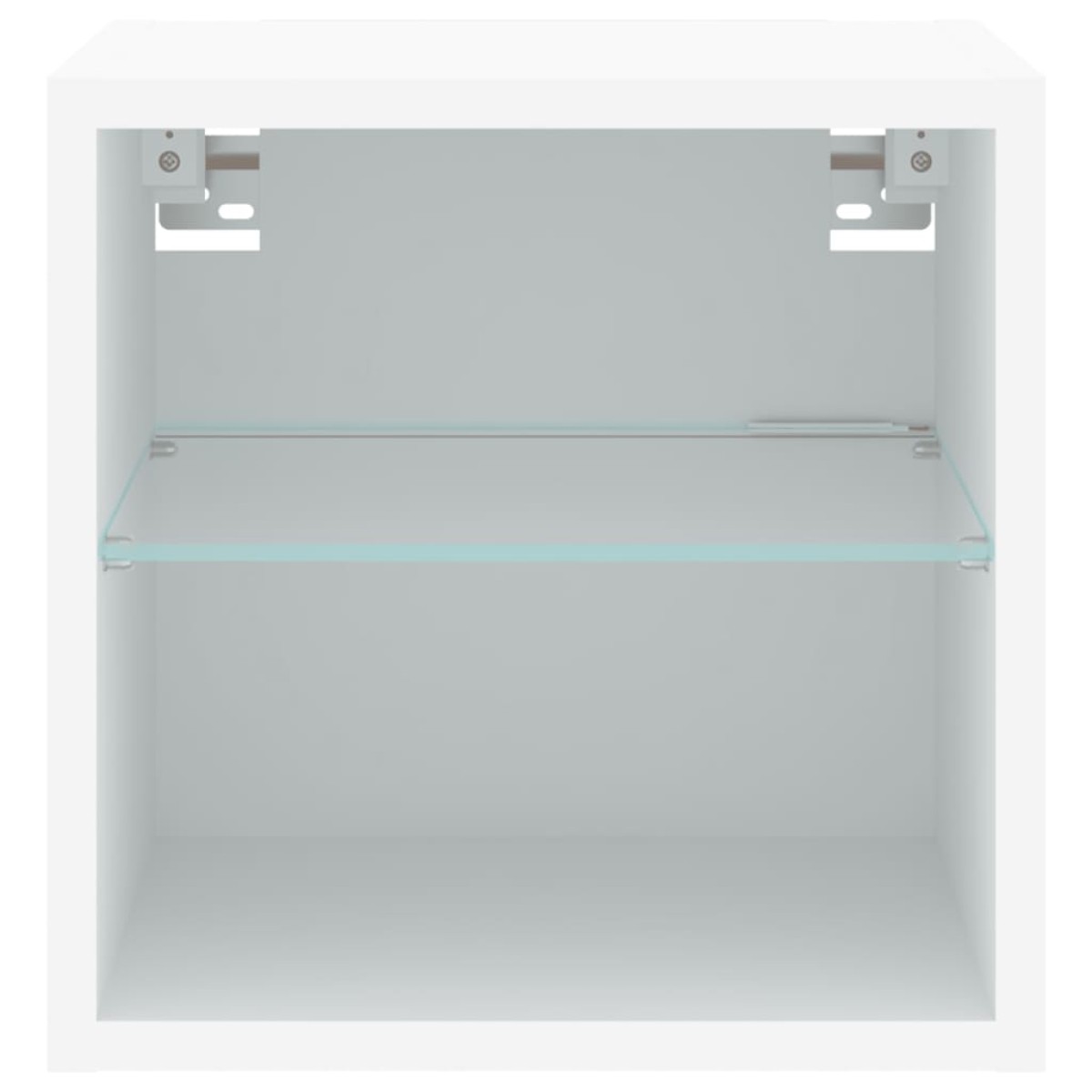 vidaXL Έπιπλο Τοίχου Τηλεόρασης με LED Λευκό 30 x 28,5 x 30 εκ.