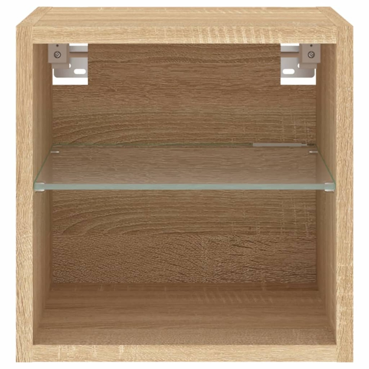 vidaXL Έπιπλο Τοίχου Τηλεόρασης με LED Sonoma Δρυς 30 x 28,5 x 30 εκ.