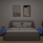 vidaXL Έπιπλα Τοίχου Τηλ. με LED 2 Τεμ. Sonoma Δρυς 30 x 28,5 x 30 εκ.