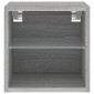 vidaXL Έπιπλο Τοίχου Τηλεόρασης με LED Γκρι Sonoma 30 x 28,5 x 30 εκ.