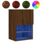 vidaXL Έπιπλο Τηλεόρασης με LED Καφέ Δρυς 40,5x30x60 εκ.