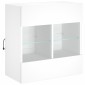 vidaXL Έπιπλο Τοίχου Τηλεόρασης με LED Λευκό 58,5x30x60,5 εκ.