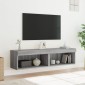 vidaXL Έπιπλα Τηλεόρασης με LED 2 τεμ. Γκρι Sonoma 60 x 30 x 30 εκ.