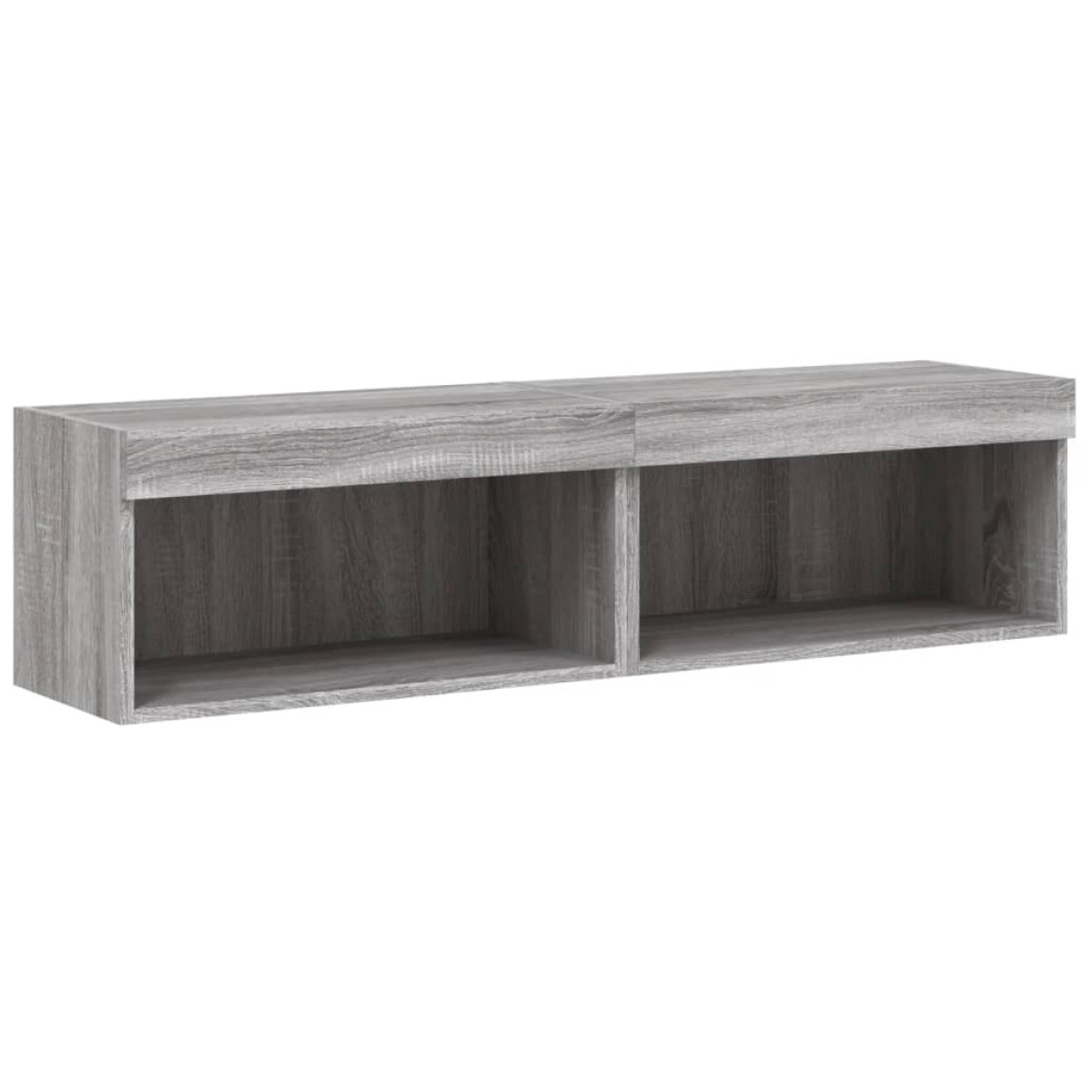 vidaXL Έπιπλα Τηλεόρασης με LED 2 τεμ. Γκρι Sonoma 60 x 30 x 30 εκ.