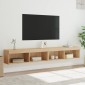 vidaXL Έπιπλα Τηλεόρασης με LED 2 τεμ. Sonoma Δρυς 100 x 30 x 30 εκ.