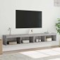 vidaXL Έπιπλα Τηλεόρασης με LED 2 τεμ. Γκρι Sonoma 100 x 30 x 30 εκ.