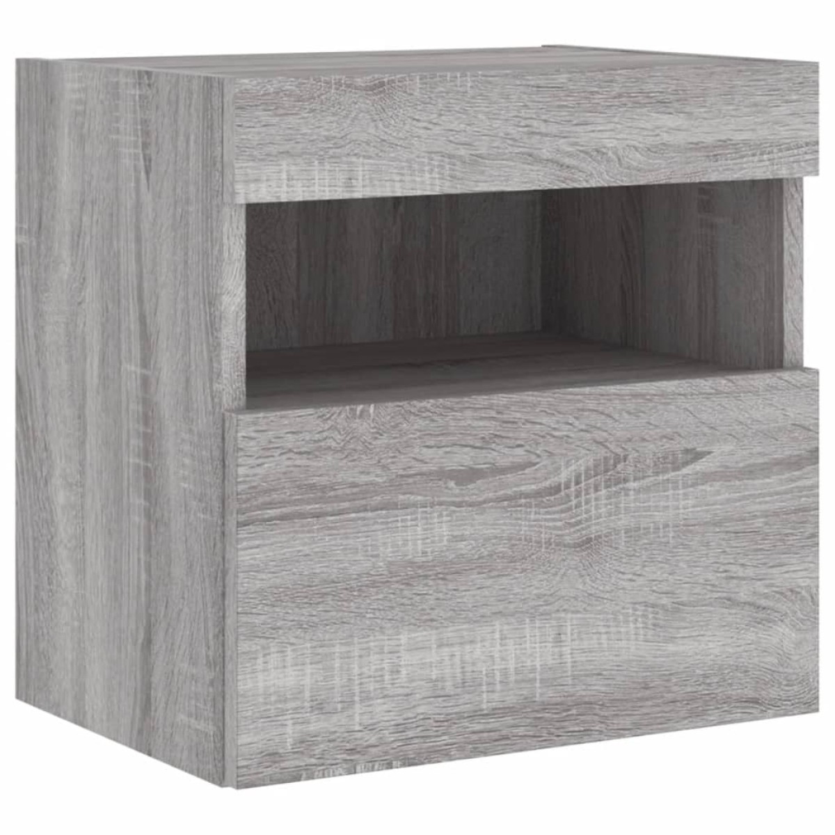 vidaXL Έπιπλο Τοίχου Τηλεόρασης με LED Γκρι Sonoma 40x30x40 εκ.