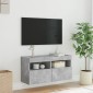 vidaXL Έπιπλο Τηλεόρασης με LED Γκρι Σκυροδέματος 80x30x40 εκ.