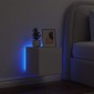 vidaXL Έπιπλο Τοίχου Τηλεόρασης με LED Λευκό 30,5x35x30 εκ.