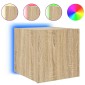 vidaXL Έπιπλο Τοίχου Τηλεόρασης με LED Sonoma Δρυς 30,5x35x30 εκ.