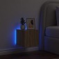 vidaXL Έπιπλο Τοίχου Τηλεόρασης με LED Sonoma Δρυς 30,5x35x30 εκ.
