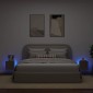 vidaXL Έπιπλα Τοίχου Τηλ. με LED 2 Τεμ. Sonoma Δρυς 30,5x35x30 εκ.