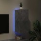 vidaXL Έπιπλο Τηλεόρασης με LED Γκρι Σκυροδέματος 30,5x35x70 εκ.