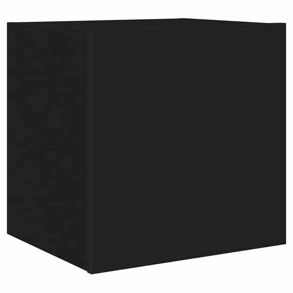 vidaXL Έπιπλο Τοίχου Τηλεόρασης με LED Μαύρο 40,5x35x40 εκ.