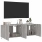 vidaXL Έπιπλα Τοίχου Τηλ. με LED 2 Τεμ. Γκρι Sonoma 60x35x41 εκ.