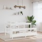 vidaXL Παγκάκι Χολ Λευκό 160x28x45 εκ. από Μασίφ Ξύλο Πεύκου