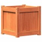 vidaXL Ζαρντινιέρα Καφέ Κεριού 40 x 40 x 40 εκ. από Μασίφ Ξύλο Πεύκου