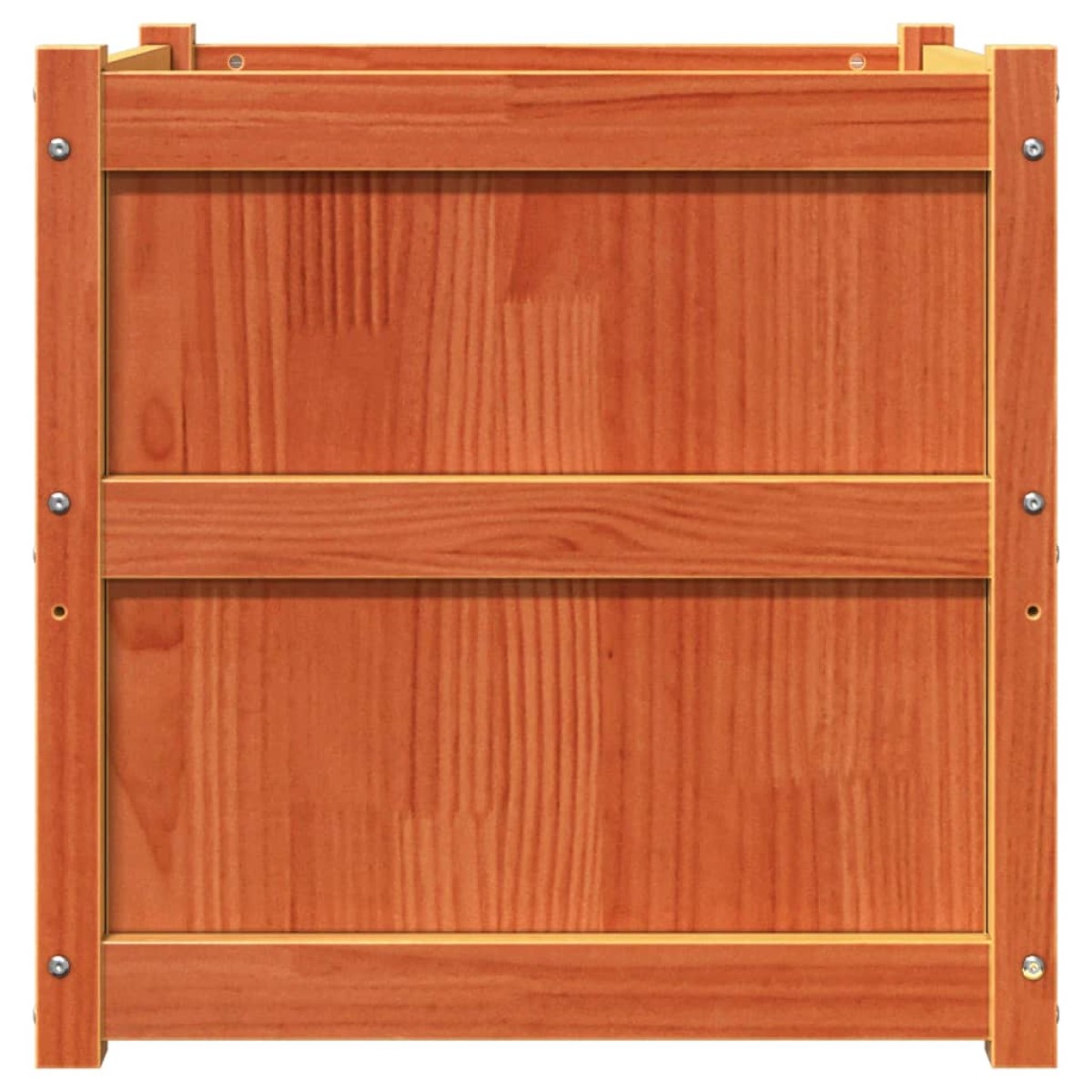 vidaXL Ζαρντινιέρα Καφέ Κεριού 60 x 60 x 60 εκ. από Μασίφ Ξύλο Πεύκου