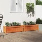 vidaXL Ζαρντινιέρες 2 τεμ. Καφέ Κεριού από Μασίφ Ξύλο Πεύκου