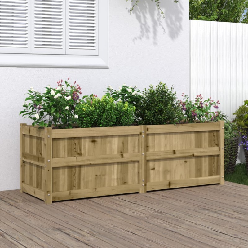 vidaXL Ζαρντινιέρα 150 x 50 x 50 εκ. από Εμποτισμένο Ξύλο Πεύκου