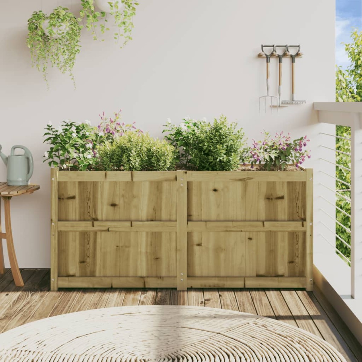 vidaXL Ζαρντινιέρα 150 x 50 x 70 εκ. από Εμποτισμένο Ξύλο Πεύκου