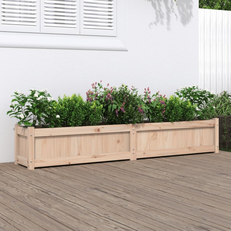 vidaXL Ζαρντινιέρα 180 x 31 x 31 εκ. από Μασίφ Ξύλο Πεύκου