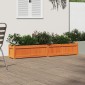 vidaXL Ζαρντινιέρα Καφέ Κεριού 180 x 31 x 31 εκ. από Μασίφ Ξύλο Πεύκου
