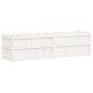 vidaXL Ζαρντινιέρα Λευκή 180x50x50 εκ. από Μασίφ Ξύλο Πεύκου