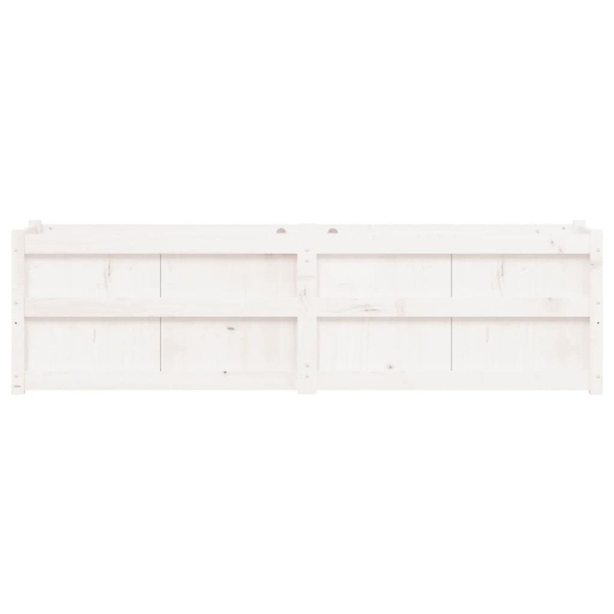 vidaXL Ζαρντινιέρα Λευκή 180x50x50 εκ. από Μασίφ Ξύλο Πεύκου