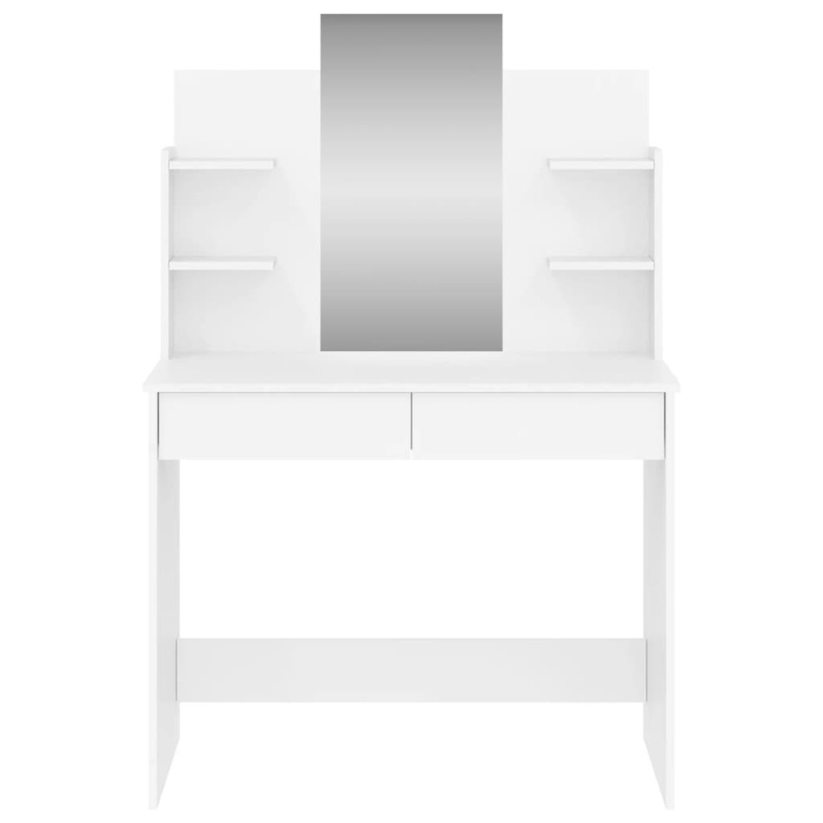 vidaXL Μπουντουάρ με Καθρέφτη Λευκό 96 x 39 x 142 εκ.