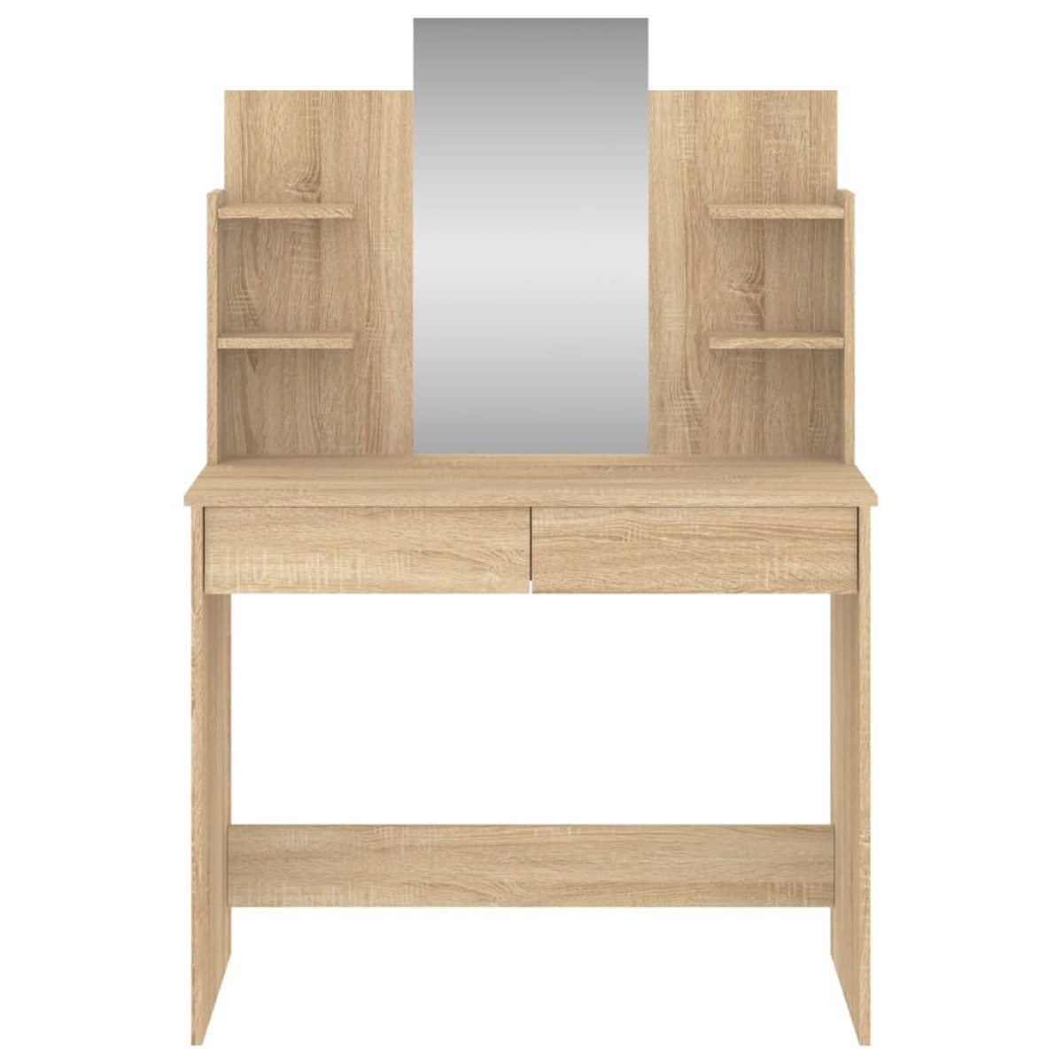 vidaXL Μπουντουάρ με Καθρέφτη Sonoma Δρυς 96 x 39 x 142 εκ.