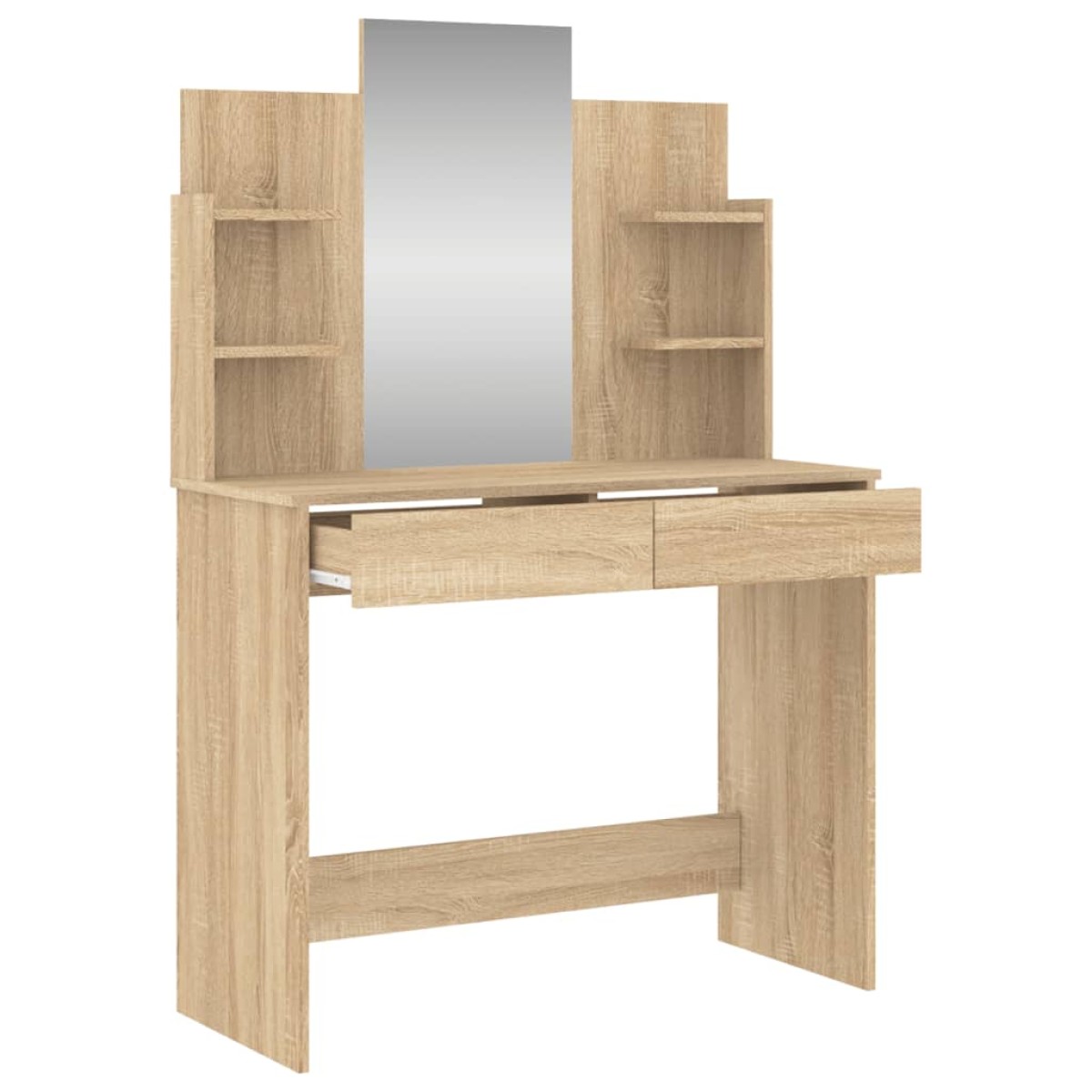 vidaXL Μπουντουάρ με Καθρέφτη Sonoma Δρυς 96 x 39 x 142 εκ.