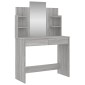 vidaXL Μπουντουάρ με Καθρέφτη Γκρι Sonoma 96 x 39 x 142 εκ.