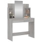 vidaXL Μπουντουάρ με Καθρέφτη Γκρι Sonoma 96 x 39 x 142 εκ.