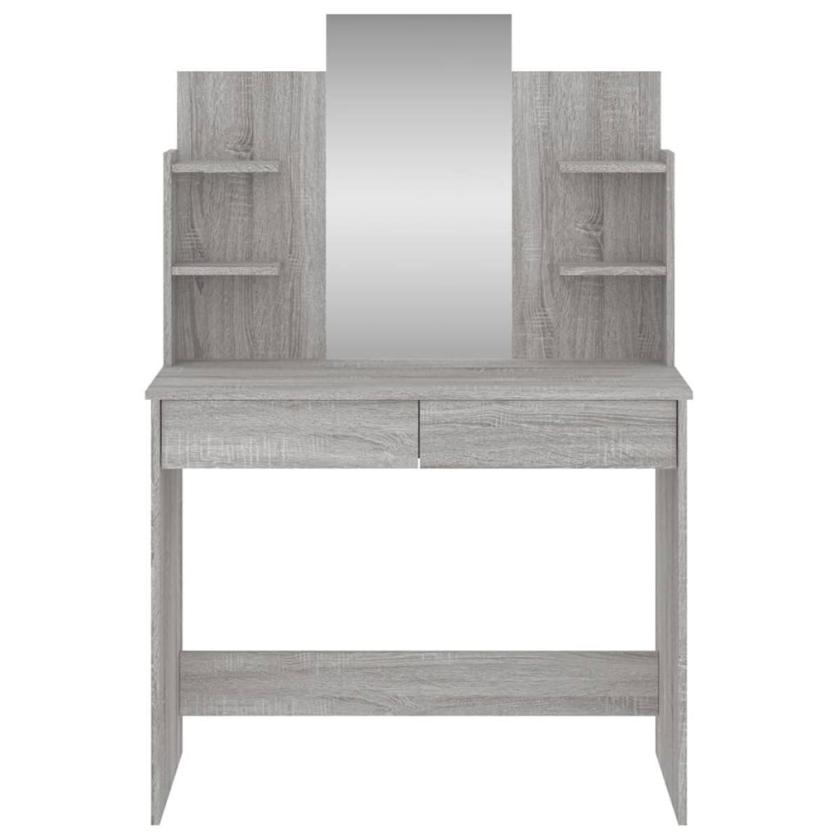 vidaXL Μπουντουάρ με Καθρέφτη Γκρι Sonoma 96 x 39 x 142 εκ.