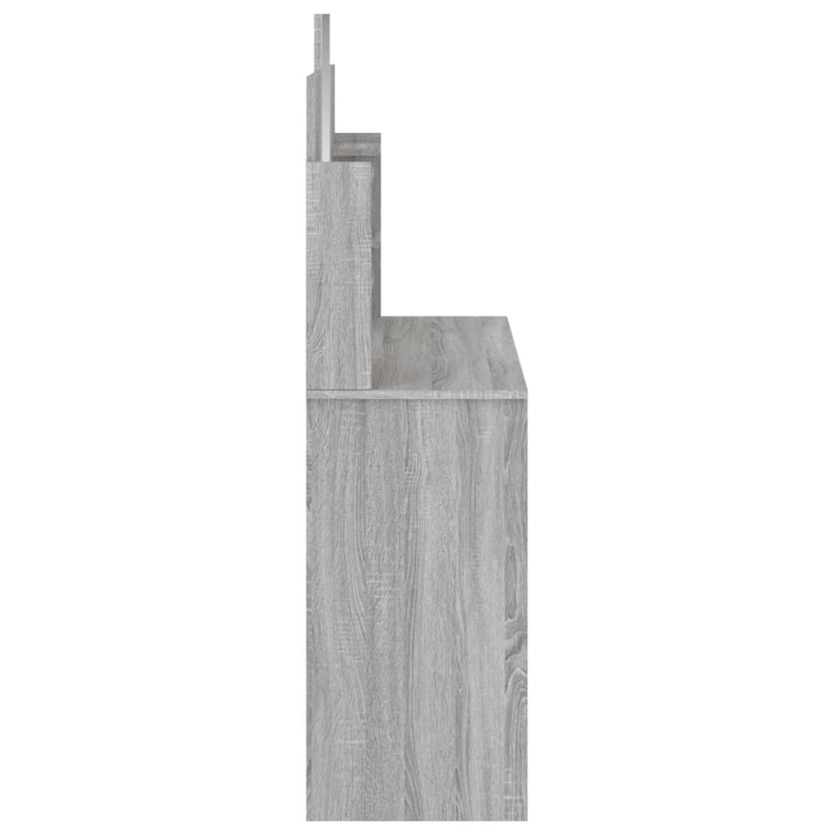 vidaXL Μπουντουάρ με Καθρέφτη Γκρι Sonoma 96 x 39 x 142 εκ.